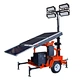Solar trailer portable light tower